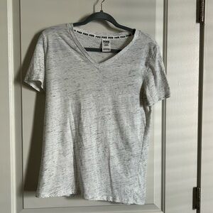 PINK Sleepwear t-shirt in White with Gray detailing